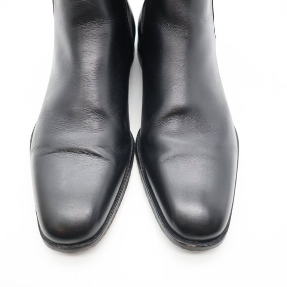 Hugo Boss Chelsea Men's Size UK 7.5 Black Leather Pull On Boots - Picture 11 of 11